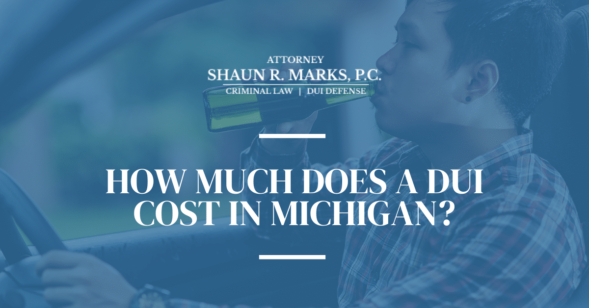 Costs of a Michigan DUI